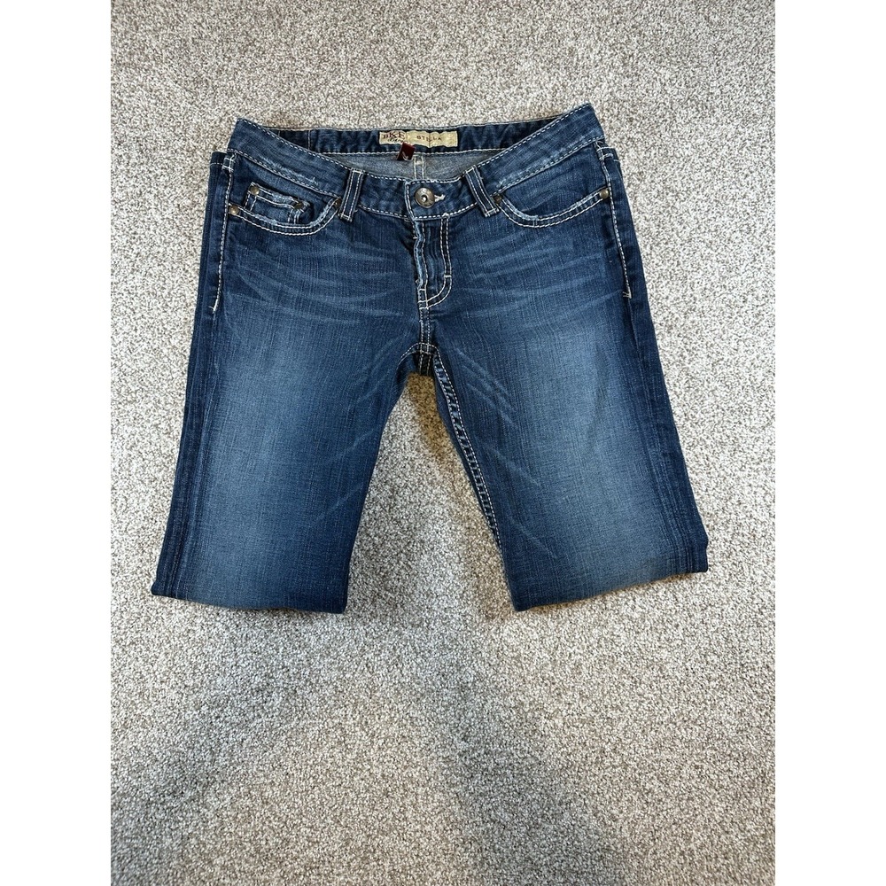 BKE Women’s Boot Cut Jeans - Dark Blue
